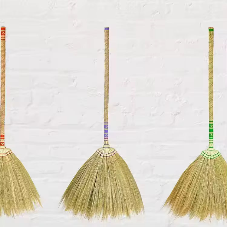 High Quality Natural Grass Broom/Wedding Broom/Jumping Broom Home Decoration